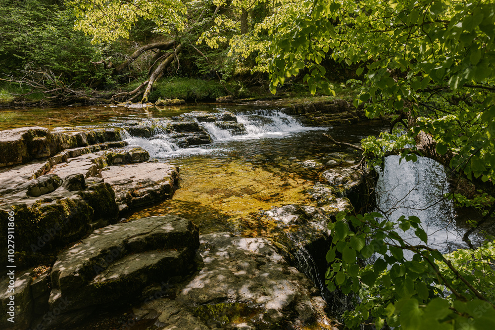 Der River Neath im Brecon Beacon Nationalpark ind Wales, Großbritannien Der River Neath im Brecon Beacon Nationalpark ind Wales, Großbritannien