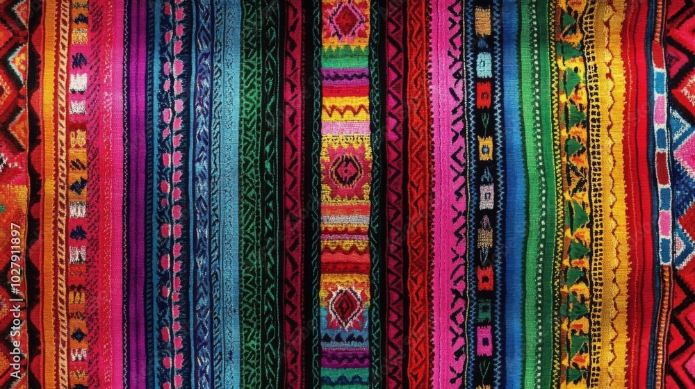 Colorful Woven Textile Pattern Colorful Woven Textile Pattern