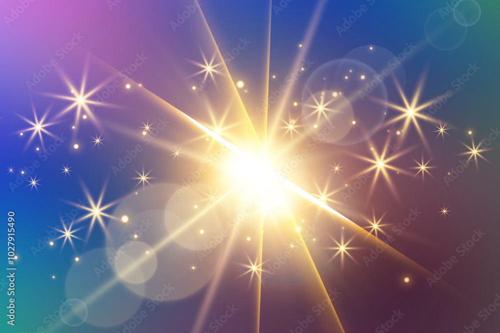 Fototapeta premium Lens Flare Background, Sparkle Background