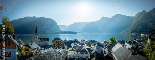 Obraz na płótnie Hallstat - Górna Austria, Jesień w salonie