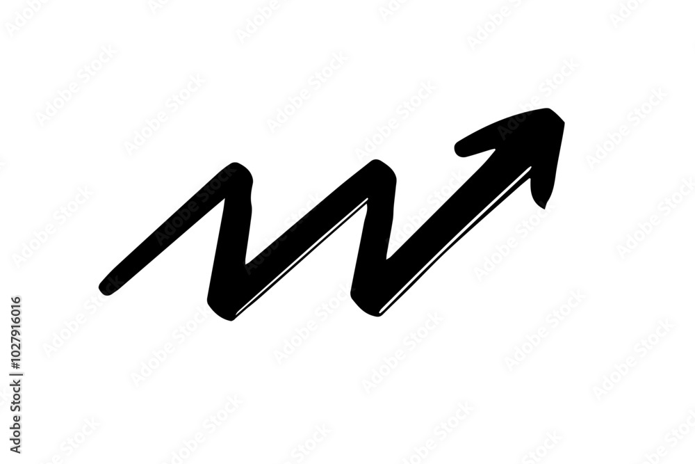hand drawing simple arrow black color hand drawing simple arrow black color