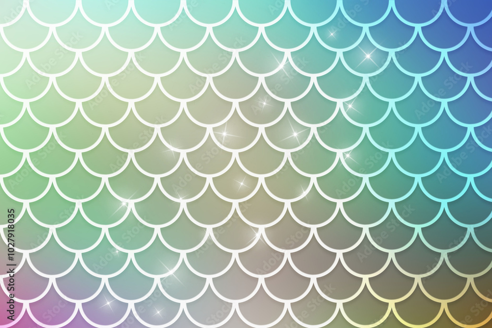 Naklejka premium Mermaid Skin Pattern, Mermaid Skin Background