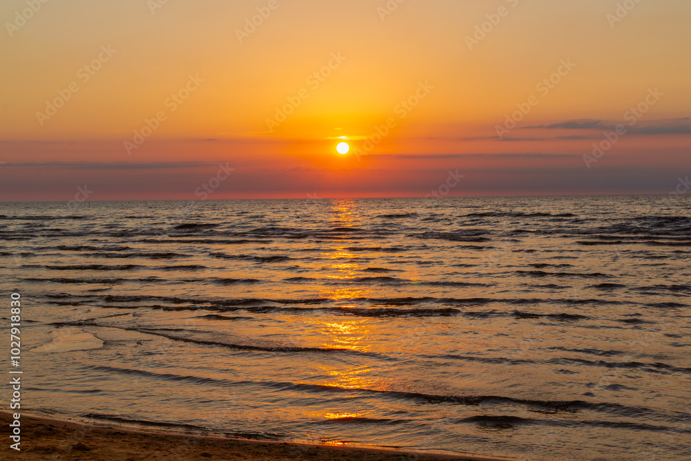 Sunset on baltic sea at summer Sunset on baltic sea at summer