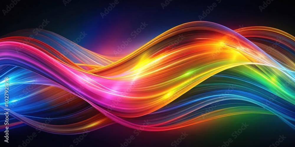 Vibrant Abstract Waves of Color and Light in Dynamic Visual Flow for Creative Projects Vibrant Abstract Waves of Color and Light in Dynamic Visual Flow for Creative Projects