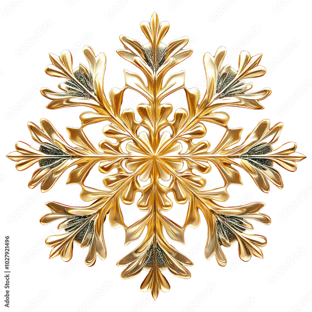PNG golden snowflake PNG golden snowflake