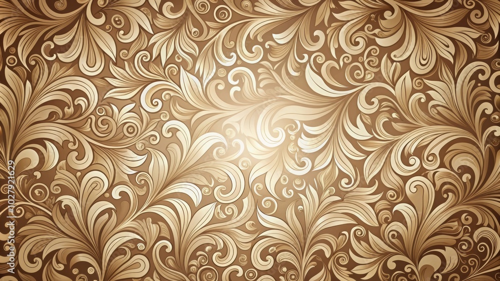Elegant swirling abstract pattern in warm beige and brown tones for design projects Elegant swirling abstract pattern in warm beige and brown tones for design projects