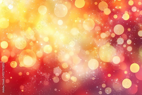 Colorful bokeh background with warm hues and soft lights creating a vibrant atmosphere for artistic projects