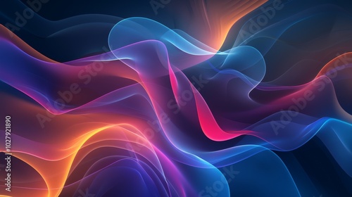 Abstract background forming a pattern of flowing and colorful lines