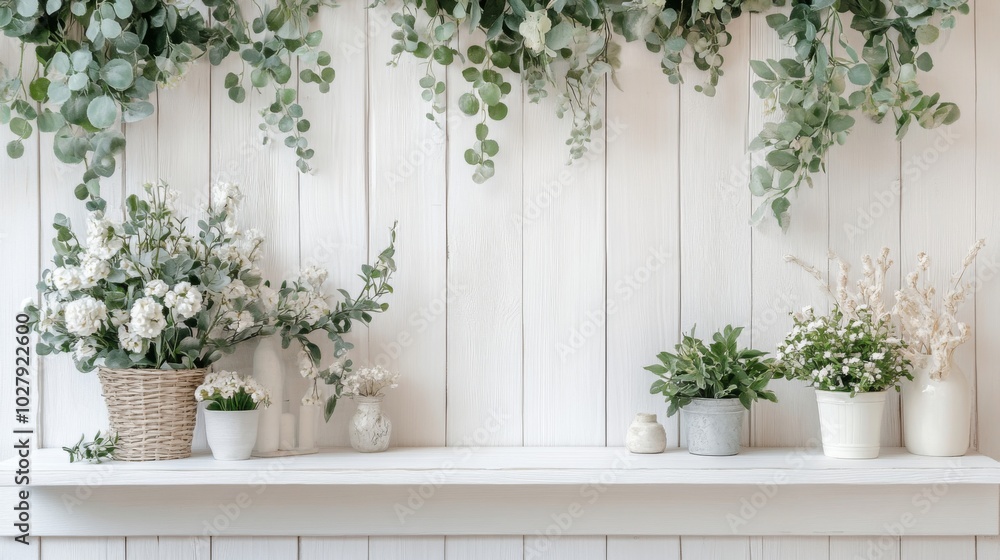 Rustic Floral Shelf Decor Rustic Floral Shelf Decor