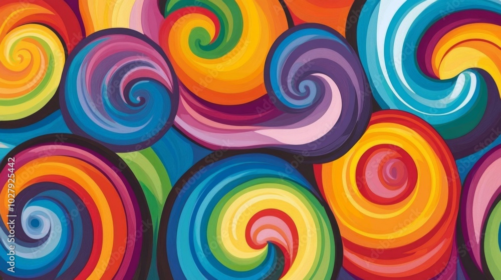 Colorful Swirl Pattern Colorful Swirl Pattern