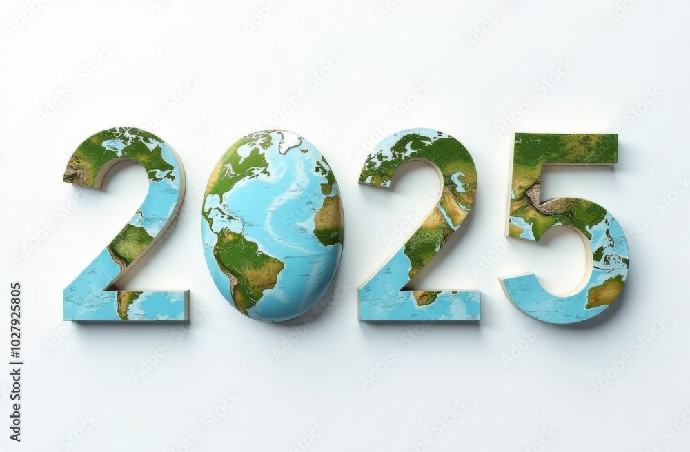 2025 new year celebrating with earth globe symbolising global events 2025 new year celebrating with earth globe symbolising global events