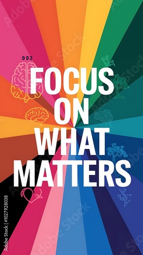 Focus on What Matters T-shirt Design Motivational Quote, Illustartion,Typography,Banner,Poster
