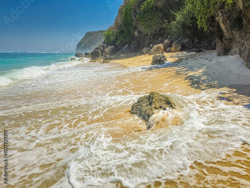 Melasti Beach in Bali, Indonesia