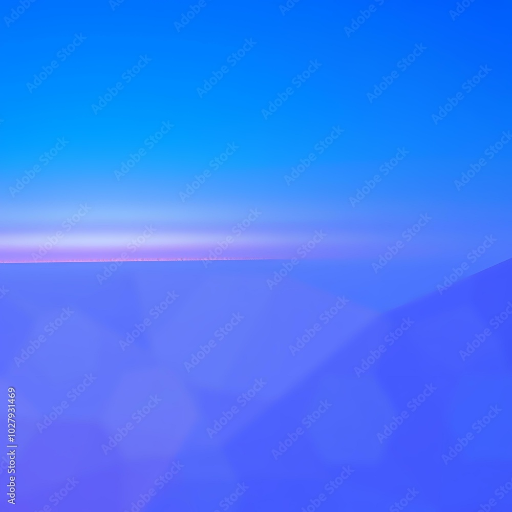 Pink Sunrise Sky Landscape Photography Stock Image - Serene Natural Scene