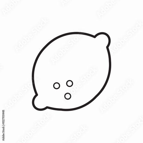 lemon fruit icon sign vector