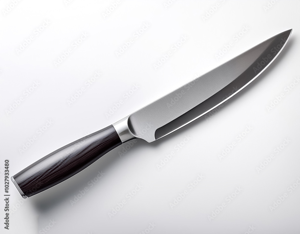 Professional kitchen knife, isolated on a white background Professional kitchen knife, isolated on a white background