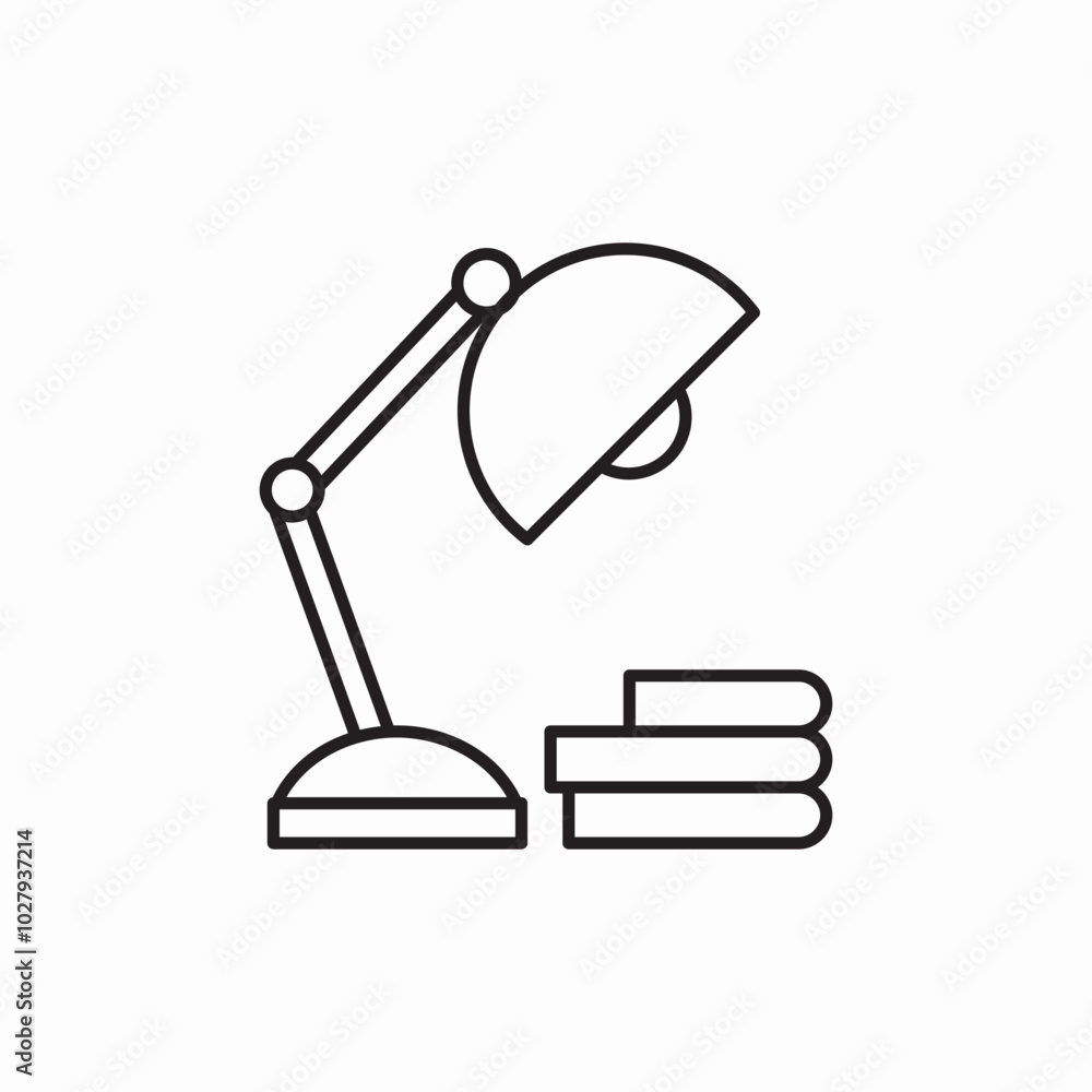 desk lamp icon sign vector desk lamp icon sign vector