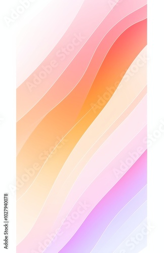 Vibrant Colorful Stripes and Lines on a White Background with Blank Spaces for Text, Ideal for Abstract Wallpaper and Graphic Design Projects.