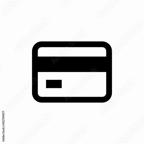 bank card icon sign vector