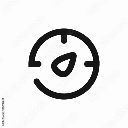 speedometer speed icon sign vector