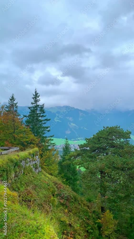 Reutte, Tyrol, Austria - Ehrenberg Castle - Wide Shot Reutte, Tyrol, Austria - Ehrenberg Castle - Wide Shot