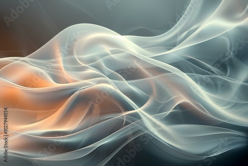 A close up of a wave of smoke on a black background