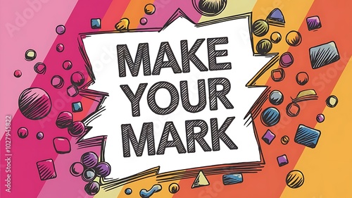Make Your Mark T-shirt Design Motivational Quote, Illustartion,Typography,Banner,Poster