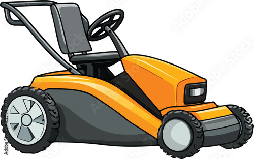 lawn mower vector illustration