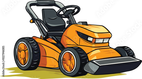 lawn mower vector illustration