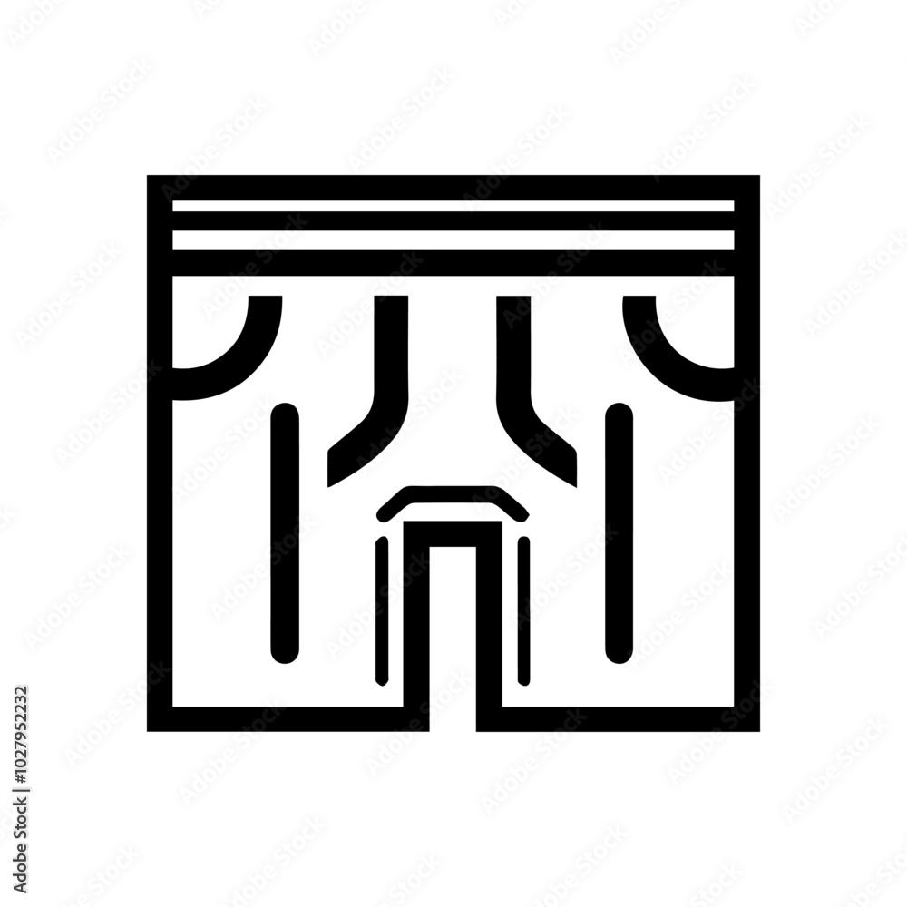 shorts icon or modern line symbol. Vector line art and icon design with bold outline. Black and white Pixel Perfect minimalistic symbol isolated white background. Silhouette simple thin sign shorts icon or modern line symbol. Vector line art and icon design with bold outline. Black and white Pixel Perfect minimalistic symbol isolated white background. Silhouette simple thin sign