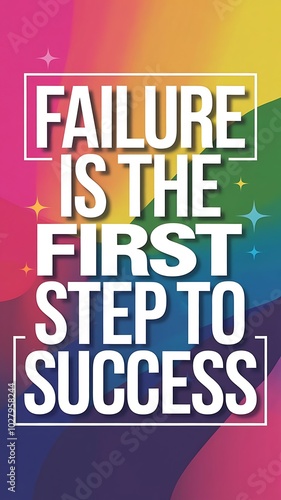 Wallpaper Mural Failure is the First Step to Success T-shirt Design Motivational Quote, Illustartion,Typography,Banner,Poster Torontodigital.ca