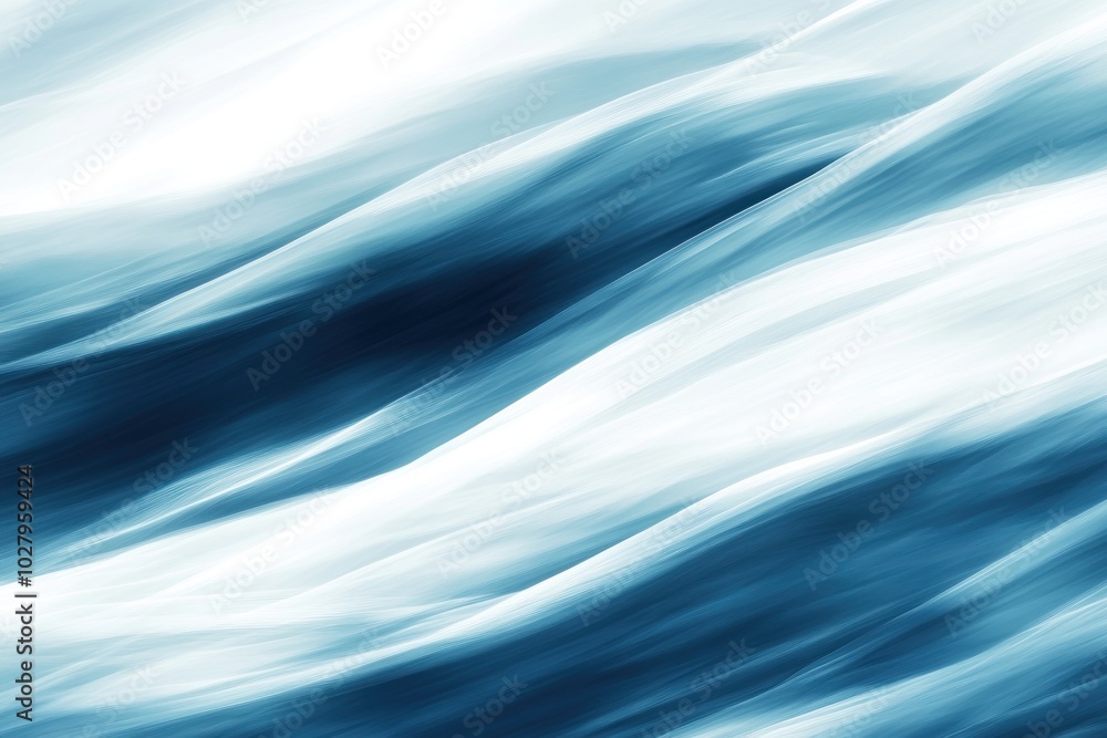 Abstract Blue and White Wavy Lines: A Modern Art Digital Artwork. Abstract Blue and White Wavy Lines: A Modern Art Digital Artwork.