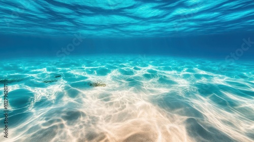 A powerful underwater current pulling sand and marine life along the ocean floor, ocean current power, underwater force