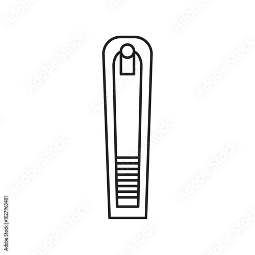 clippers icon flat line symbol set.
