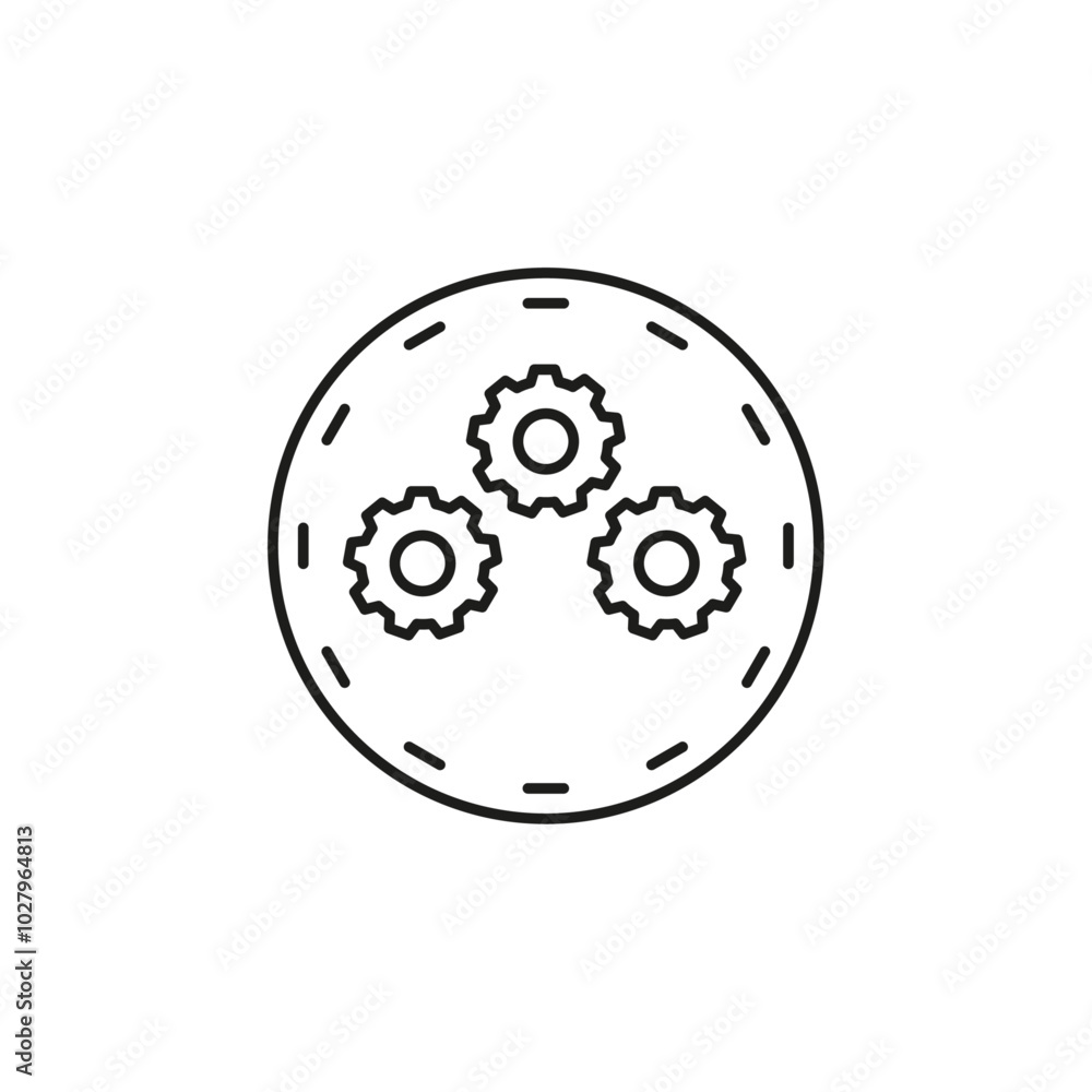 Function icon flat line symbol set. Function icon flat line symbol set.