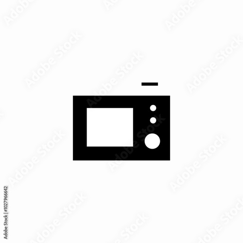 photo camera screen icon sign vector