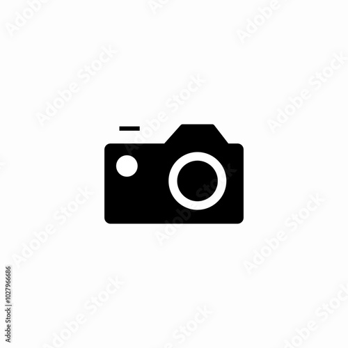 reflex photo camera icon sign vector