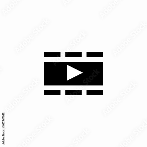 video player icon sign vector