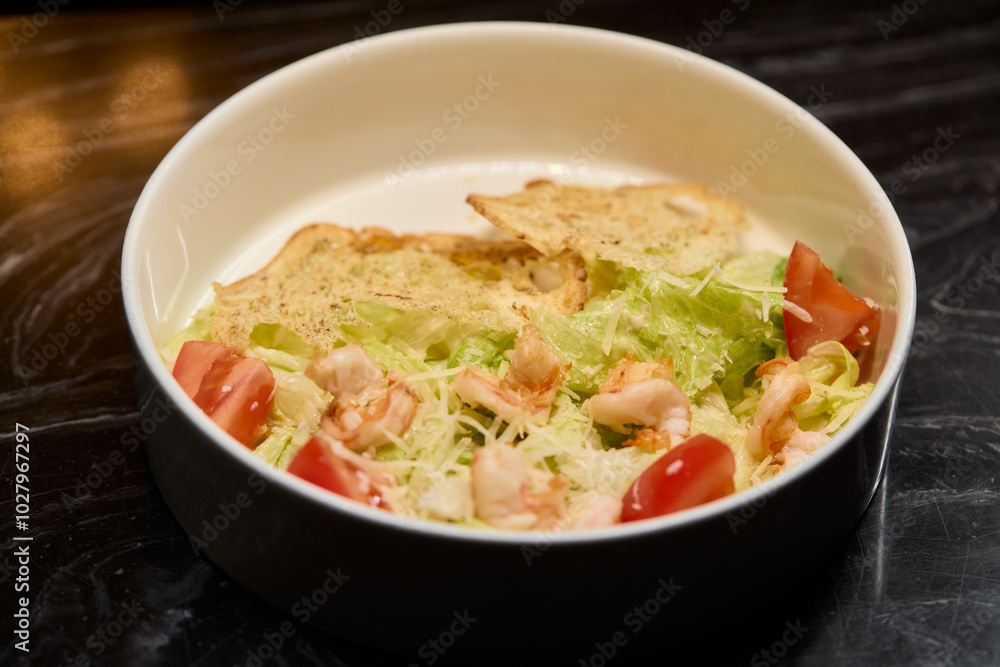 Delicious Fresh Shrimp Salad Featuring Crisp Vegetables and Tasty Cheddar for a Gourmet Experience Delicious Fresh Shrimp Salad Featuring Crisp Vegetables and Tasty Cheddar for a Gourmet Experience