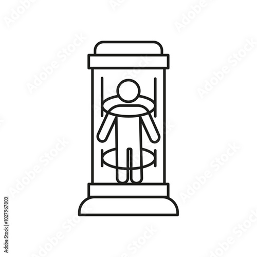 teleport icon flat line symbol set.