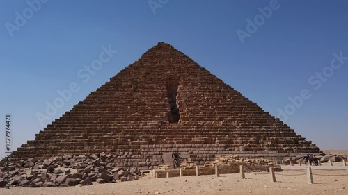 Mykerinos pyramid Giza Egypt