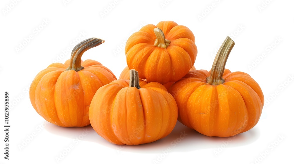 Halloween pumpkins isolated on white background Halloween pumpkins isolated on white background