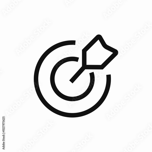 aim shoot darts icon sign vector