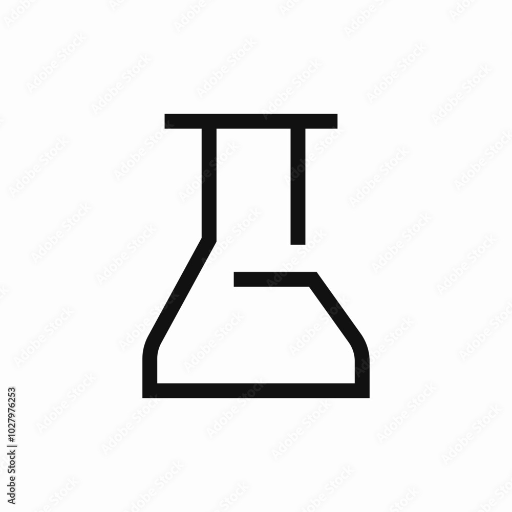 chemistry flask icon sign vector chemistry flask icon sign vector