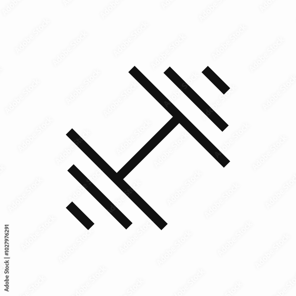 dumbbell gym icon sign vector dumbbell gym icon sign vector