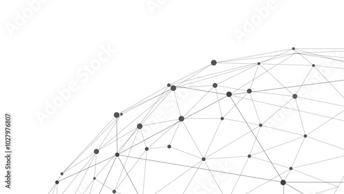 Technology abstract background. Abstract Plexus mesh geometric background. Triangles connected by lines. Minimalist mesh backdrop. Abstract polygonal shape.