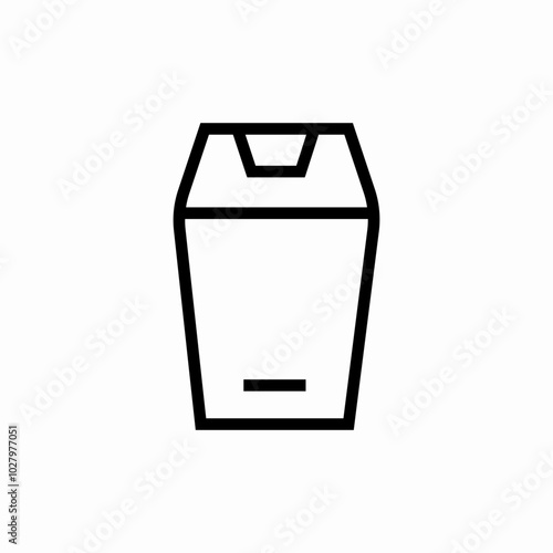 trash bin icon sign vector