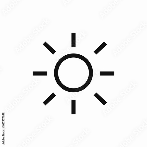 sun heat icon sign vector