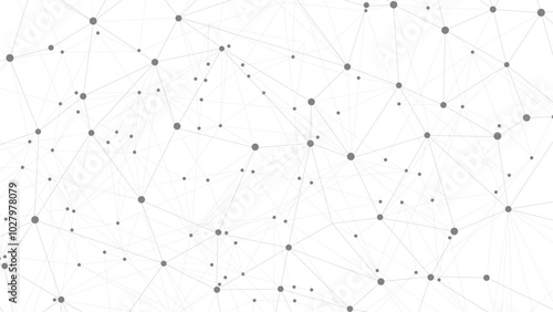 Technology abstract background. Abstract Plexus mesh geometric background. Circles connected by lines. Minimalist mesh backdrop. Abstract polygonal shape.