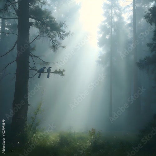 fog in the forest